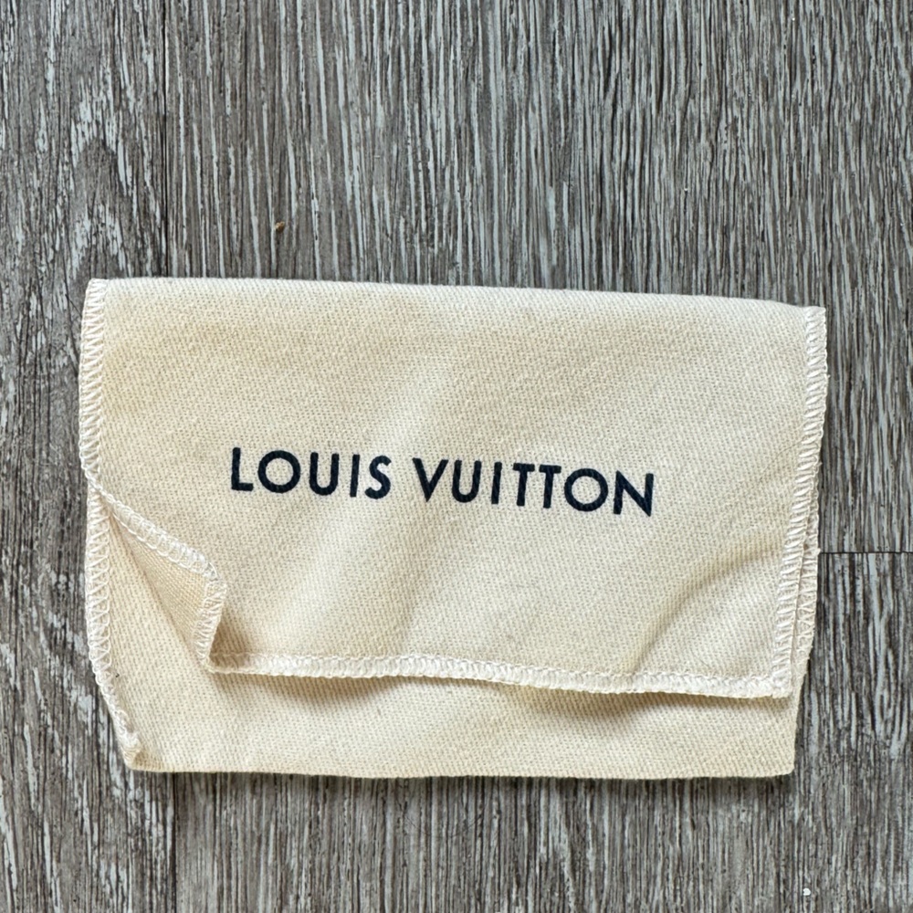 Louis Vuitton Dust Bag Authentic LV Storage Pouch Small Beige Drawstring Style